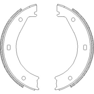 Колодки ручного гальма BMW 5(E28,E34) 81-97/6(E24) 77-89/ 7(E38) 94-01 (ATE) WOKING Z4404.00 (фото 1)