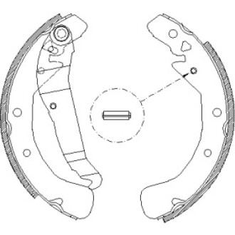 Колодки тормозные бараб. задн. (Remsa) Opel Astra h 1.2 04-14,Opel Astra h 1.3 04-14 WOKING Z4422.00