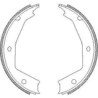 Колодки гальмівні барабанні WOKING Z470500