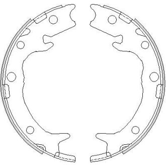 Колодки тормозные бараб. задн. (Remsa) Honda Accord 2.0i 2.2d (03-12) (Z4737.00) WOKING Z473700