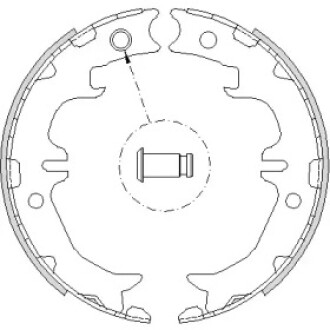 Колодки ручного гальма Lexus RX/IS/GS 93-08, Avensis/Previa/Rav4 90-06 WOKING Z4742.00