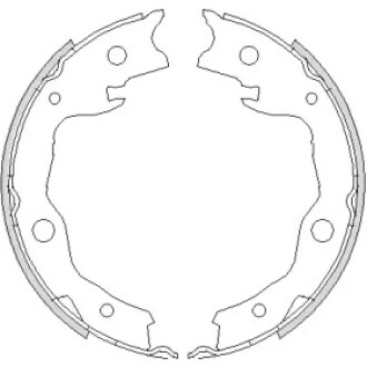 Гальмівні колодки зад. Leaf/Tiida/Pulsar/Sentra/Juke/Cube/Qashqai/XTrail/RAV 4/Koleos 07- WOKING Z4752.00