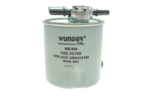 Фільтр паливний WUNDER FILTER WB806