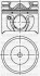 Поршень с кольцами і пальцем (размер отв. 86.01 / STD) FORD MODEO 2.0 TDCI (4цл.) (V185 Duratorq TDCI 125 PS, CD132 Duratorq TDCI 115…) YENMAK 31-03459-000 (фото 1)