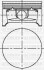 Поршень Opel Astra/Vectra/Zafira 1.6 16V 00- (79.00mm/STD) YENMAK 3104216000 (фото 1)