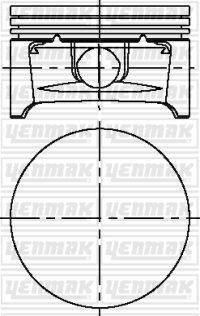 Поршень Opel Astra/Vectra/Zafira 1.6 16V 00- (79.00mm/STD) YENMAK 3104216000
