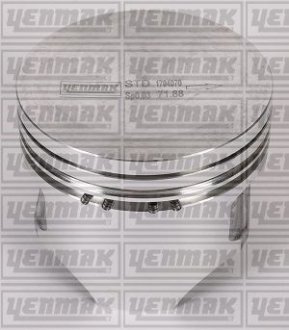 Поршень с кольцами і пальцем (размер отв. 71.91/STD) FORD Fiesta, Escort, 1,1 -96 (4ц.) (ZH 12 ZETECS, R4, DOHC 16 V EFI) YENMAK 31-04951-000