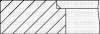 Комплект поршневих кілець (на 1 поршень) FIAT Scudo 1.6i -00 (86.4/STD) (1.5/1.75/3) YENMAK 91-09395-000 (фото 1)