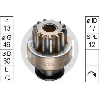 Бендикс стартера ZEN ZN0134