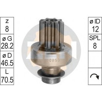 Бендикс стартера ZEN ZN0853