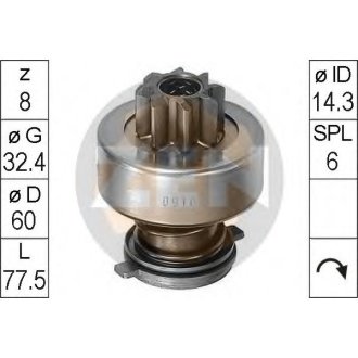 Бендикс стартера ZEN ZN0910