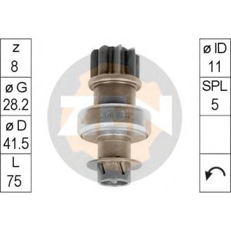 Бендикс стартера ZEN ZN0951