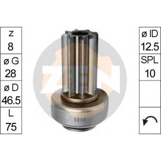 Бендикс стартера ZEN ZN1016