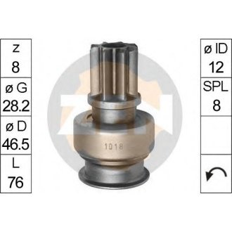 Бендикс стартера ZEN ZN1018