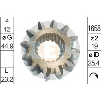 Зубчатка бендікса стартера ZEN ZN12839