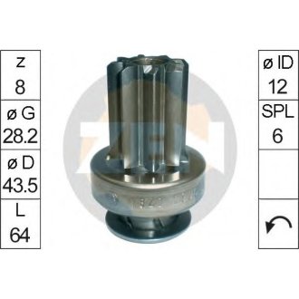 Бендикс стартера ZEN ZN1620