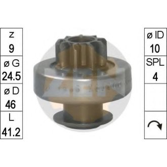 Бендикс стартера ZEN ZN1686