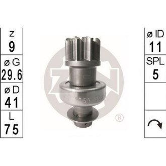 Бендикс стартера ZEN ZN1759