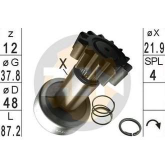 Бендикс стартера ZEN ZN1768