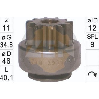 Бендикс стартера ZEN ZN1770