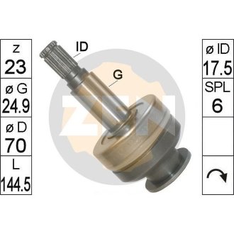 Бендикс стартера ZEN ZN1809