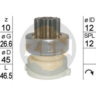 Бендикс стартера ZEN ZN1820