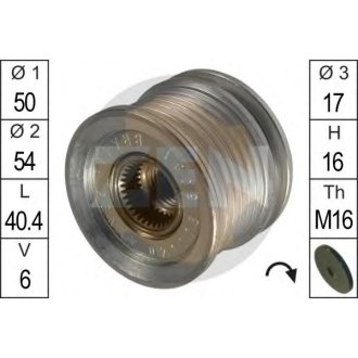 Шків генератора інерційний ZEN ZN5381