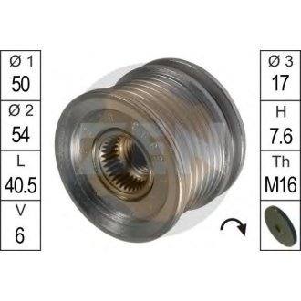 Шків генератора інерційний ZEN ZN5393