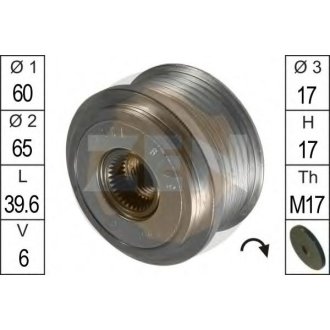 Шків генератора інерційний ZEN ZN5419