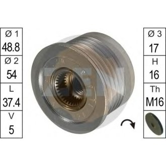 Шків генератора інерційний ZEN ZN5432