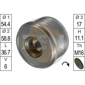 Шків генератора інерційний ZEN ZN5437