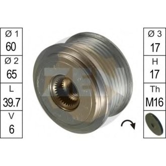 Шків генератора інерційний ZEN ZN5438