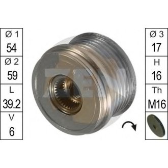 Шків генератора інерційний ZEN ZN5449