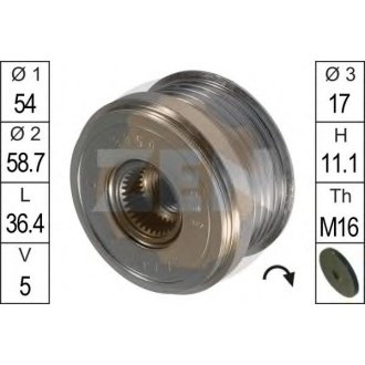 Шків генератора інерційний ZEN ZN5455