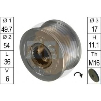 Шків генератора інерційний ZEN ZN5463