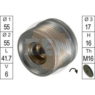 Шків генератора інерційний ZEN ZN5467