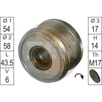 Шків генератора інерційний ZEN ZN5528