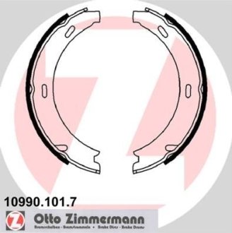 Гальмiвнi колодки барабаннi (без аксесуарів) ZIMMERMANN 109901017