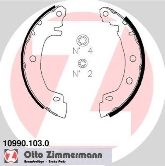 Комплект тормозных колодок ZIMMERMANN 109901030