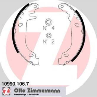 Комплект тормозных колодок ZIMMERMANN 109901067