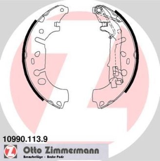 Гальмівні колодки (набір) ZIMMERMANN 109901139