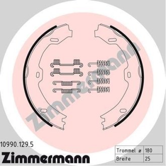 Гальмівні колодки ручного гальма ZIMMERMANN 10990.129.5