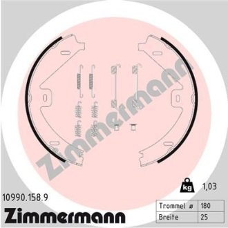 SZCZÊKI HAMULC. MERCEDES C218 CLS 11- RÊCZNY ZIMMERMANN 109901589