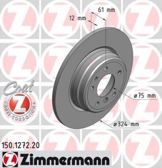 Гальмівний диск ZIMMERMANN 150127220