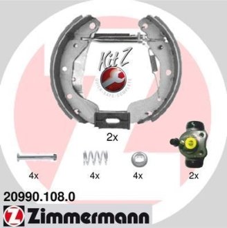 Гальмівні колодки (набір) ZIMMERMANN 209901080