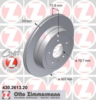 Гальмівний диск ZIMMERMANN 430261320