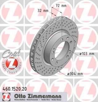 Гальмівний диск ZIMMERMANN 460152020