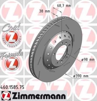 Гальмiвнi диски Formula Z ZIMMERMANN 460158575