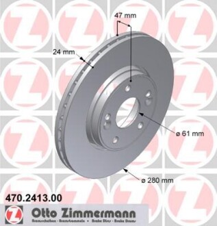 Тормозной диск ZIMMERMANN 470241300