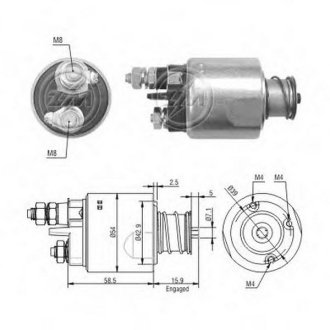 Втягуюче реле стартера ZM ZM1495